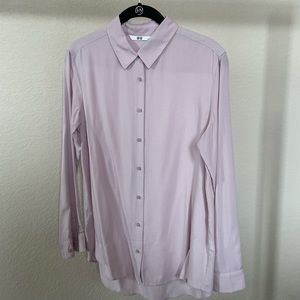 UNIQLO Rayon Long-Sleeve Blouse
